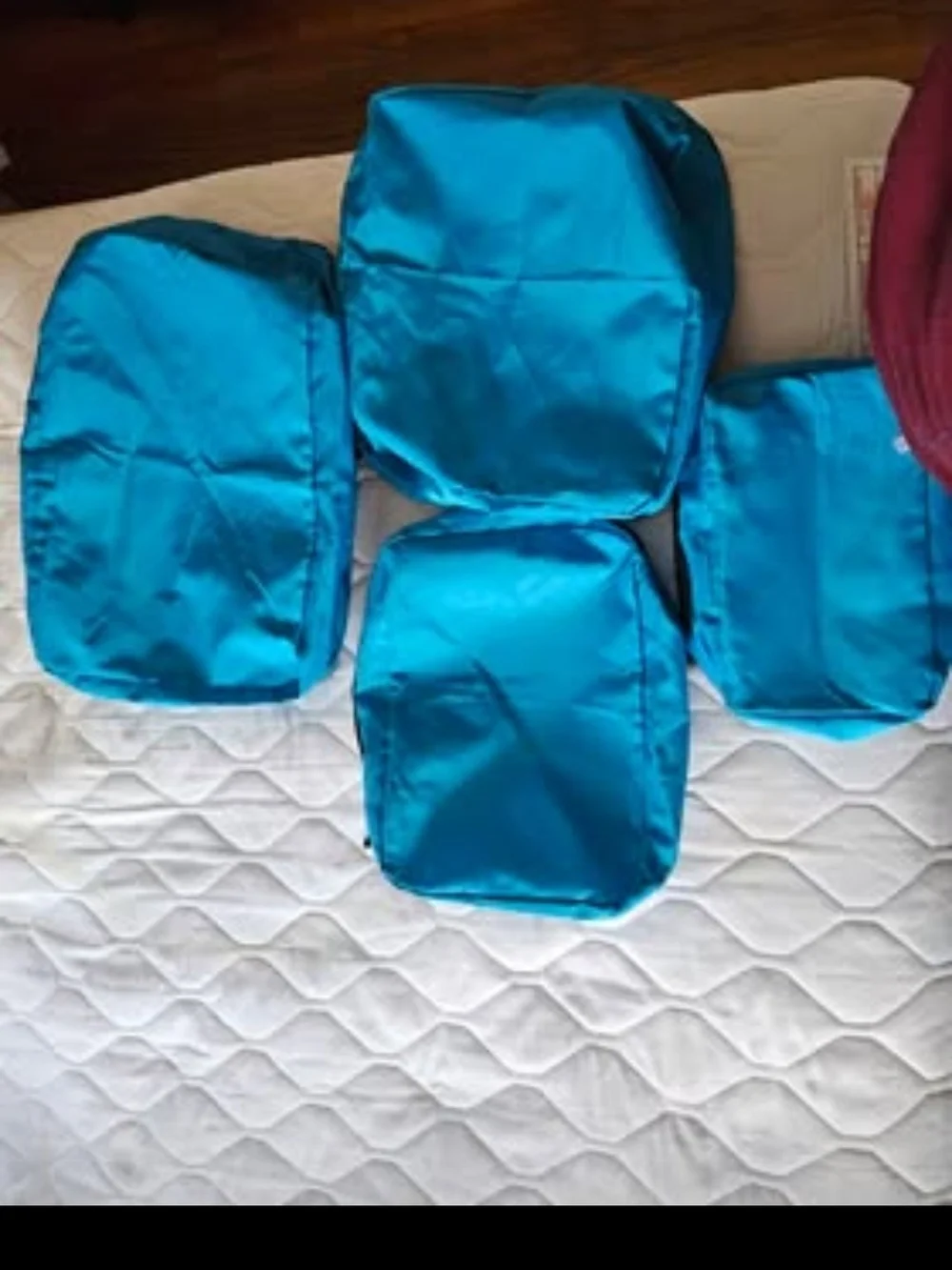 Blue Travel Packing Cubes Set - 6 Piece Garment Organizers